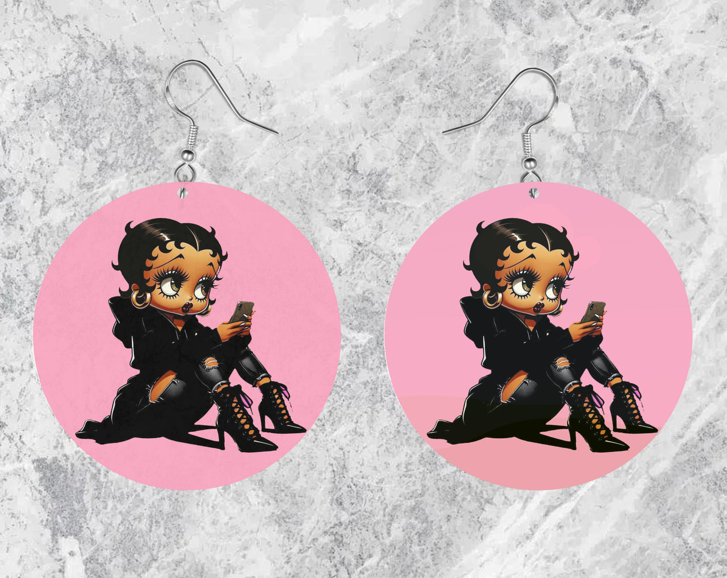 Betty Boop Jumbo Earrings - New