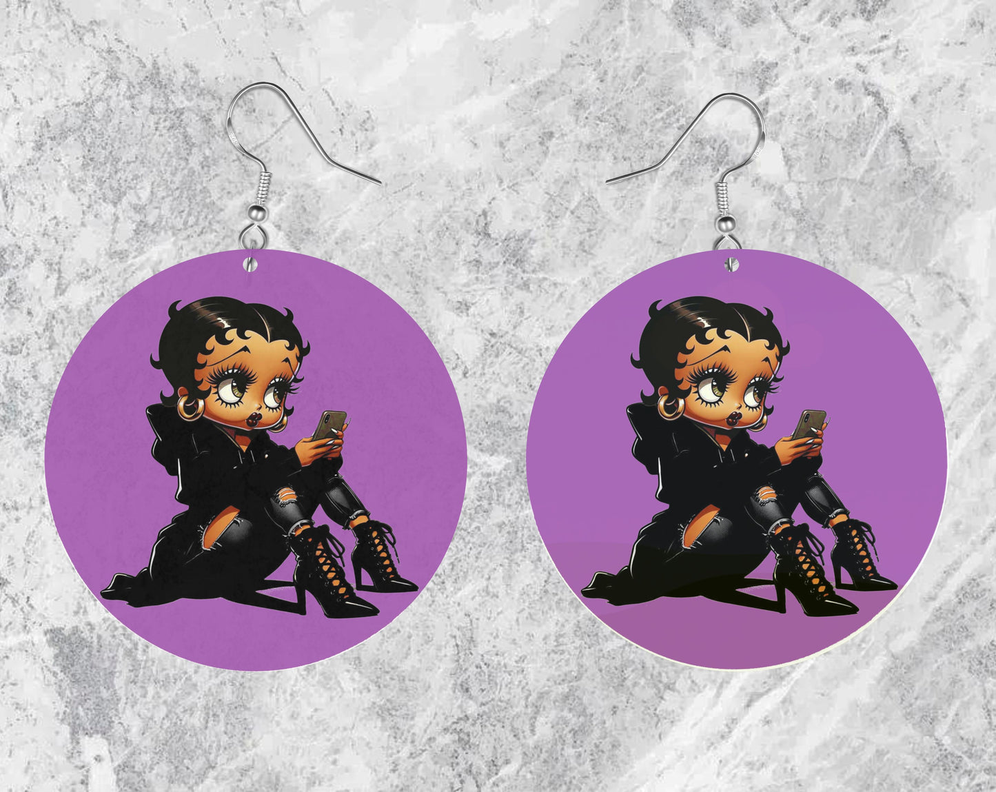 Betty Boop Jumbo Earrings - New