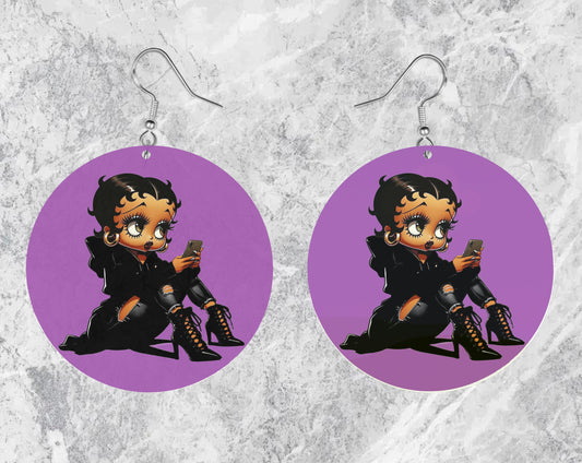 Betty Boop Jumbo Earrings - New