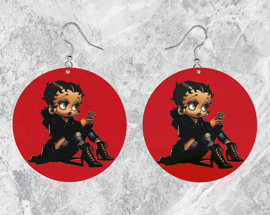 Betty Boop Jumbo Earrings - New
