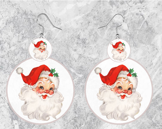 Traditional Santa Jumbo Earrings - New